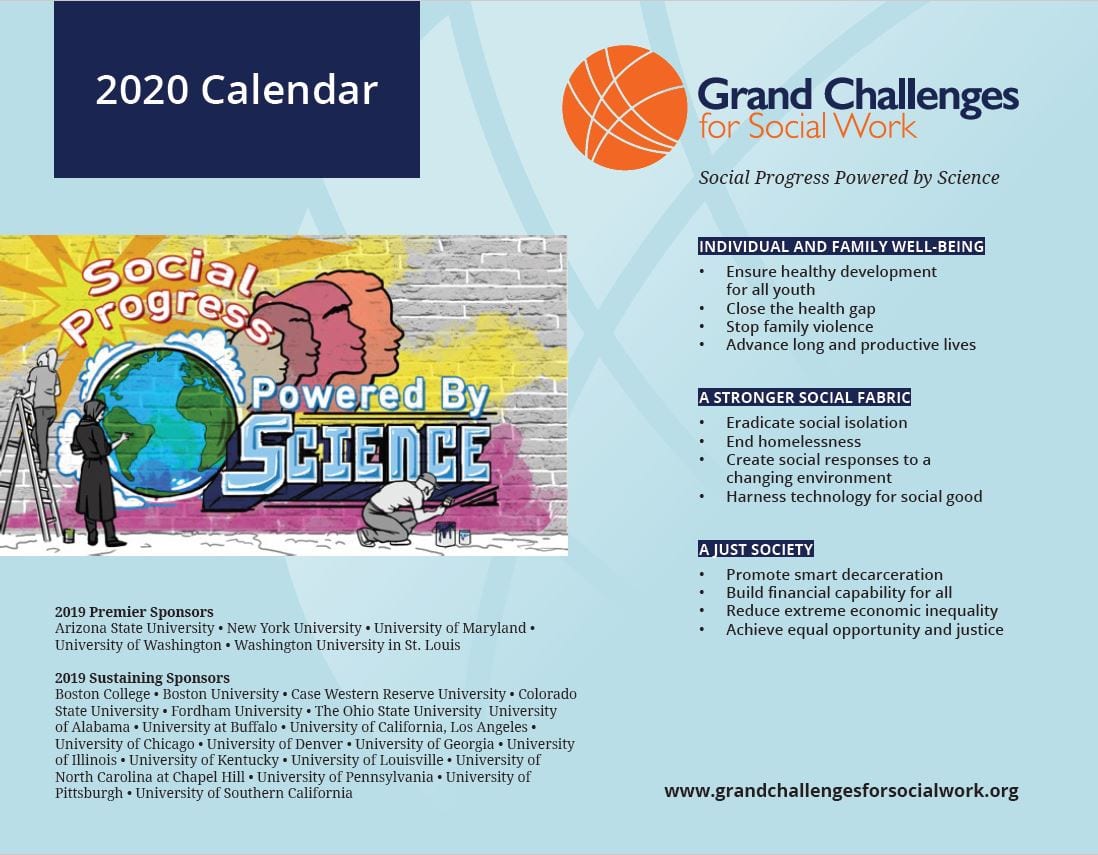 Grand Challenges for Social Work Calendar Grand Challenges for Social